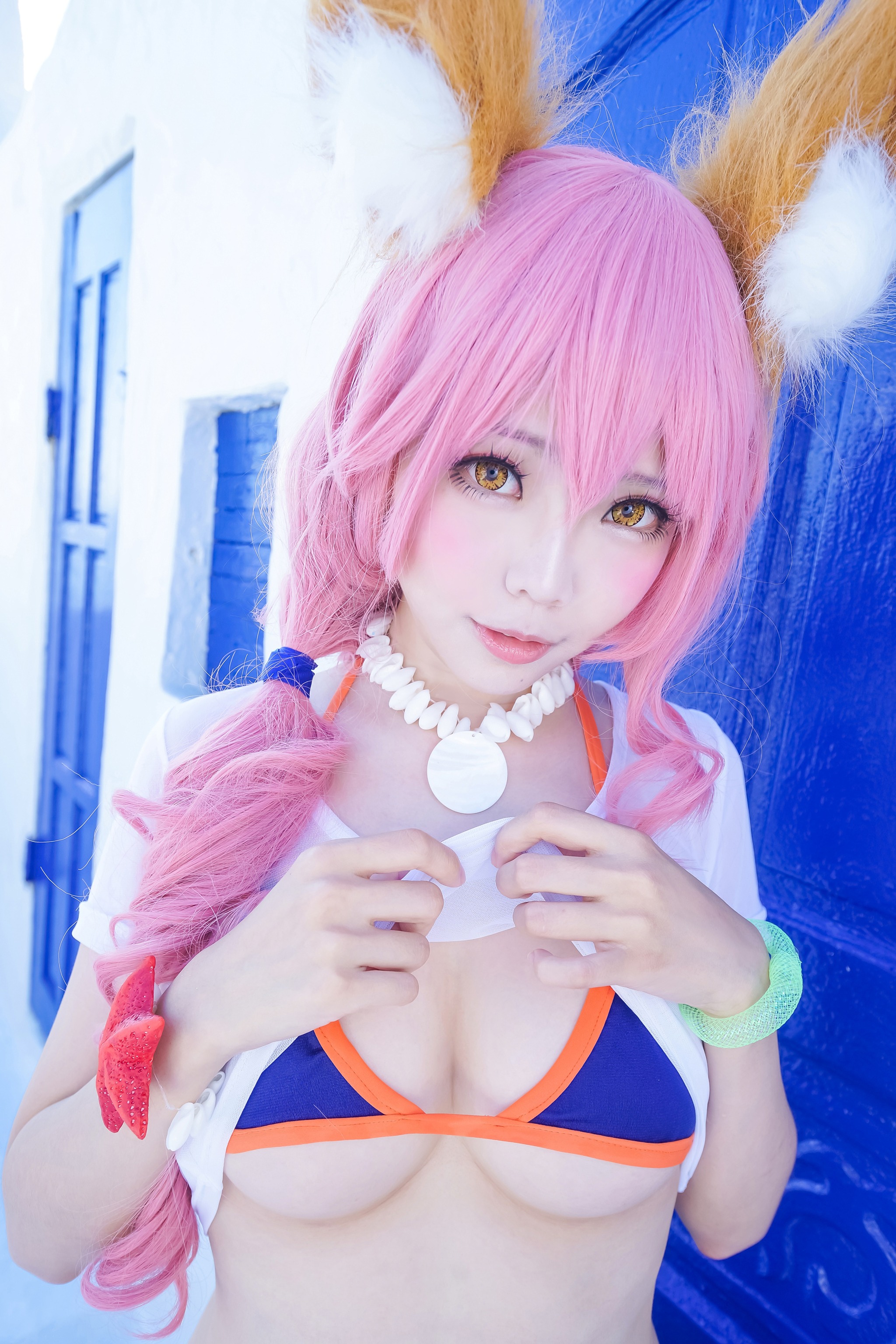 图片[1]-ElyEE子 – NO.015 玉藻前泳装 [24P]-XikXak
